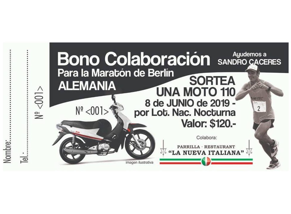 En este momento estás viendo Quiere viajar a Berlín a competir y vende bonos colaboración para reunir fondos